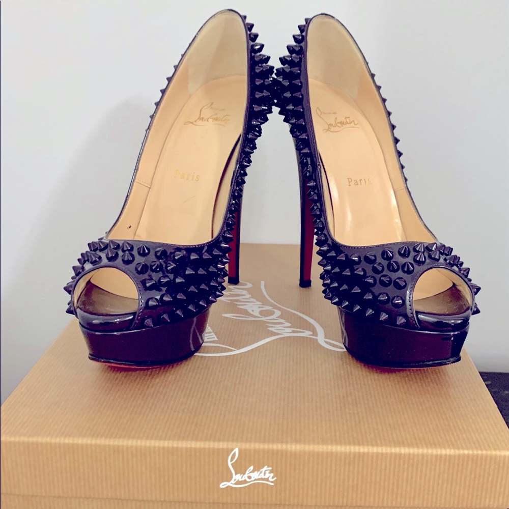 Christian Louboutin Spike Lady Peep 150